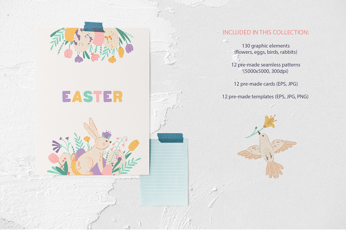 Easter & Spring Floral Collection, a Decorative Illustration by RinSo_art (Photo 2 of 12)