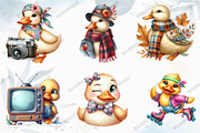 Quirky Duck Sublimation Clipart, a Graphic by designcity5 (Thumbnail 3 of 5)