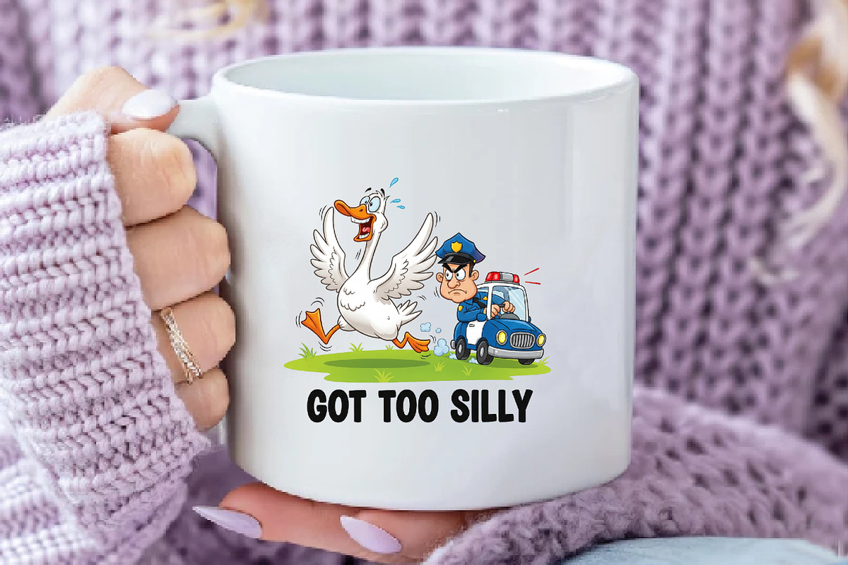 Funny Silly Goose Sublimation PNG, an Illustration by Daily.Designs (Photo 4 of 5)