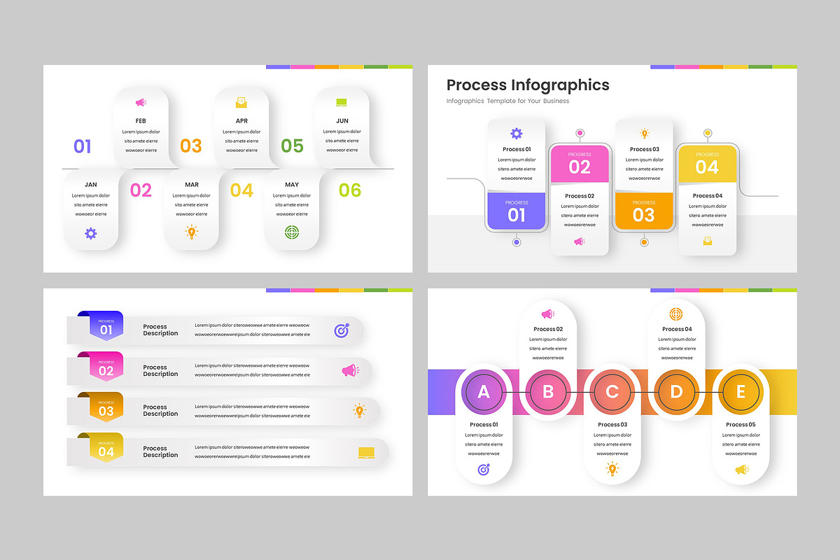 PROCESS - Infographic Powerpoint, a Presentation Template by rgbryand