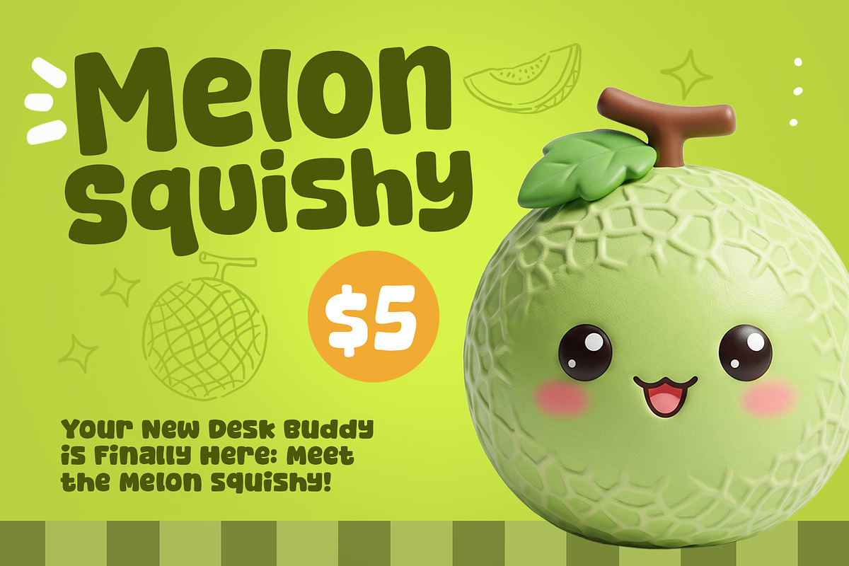 Melon Squishy - A Fun & Cozy Font, a Sans Serif Font by khurasan (Photo 2 of 6)