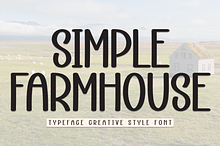 Simple Farmhouse | Script Font