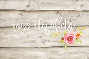 Miss Elizabeth Font, a Handwritten Font by Miss Kate (Thumbnail 1 of 2)