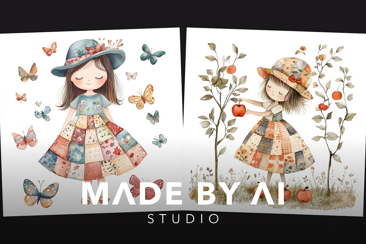 50 Whimsical Patchwork Girl Prompts, an Object Graphic by MadeByAI Studio (Photo 4 of 4)