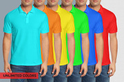 Polo shirt Mock-Up, a Shirt Mockup by Mock-up Store (Thumbnail 6 of 6)