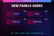 Electro Wave Twitch & Kick Panels, an Object Graphic by Gear Store (Thumbnail 4 of 6)