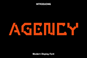 Agency - Futuristic Display Font, a Sans Serif Font by Luna Shop (Thumbnail 1 of 4)