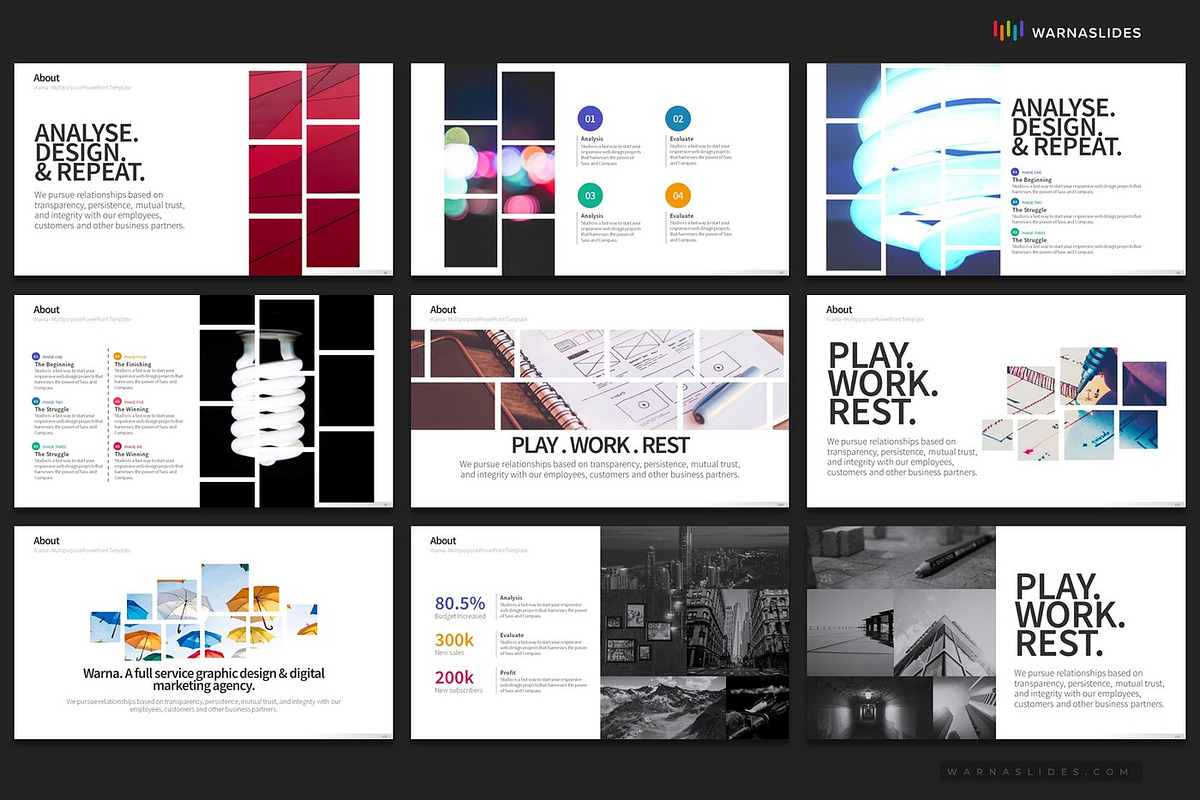 Company Profile PowerPoint Templates, a Presentation Template by Warna Works (Photo 18 of 36)
