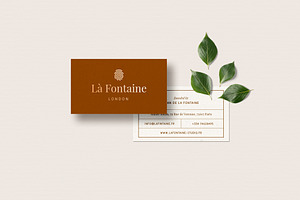 Business Card Template - La Fontaine