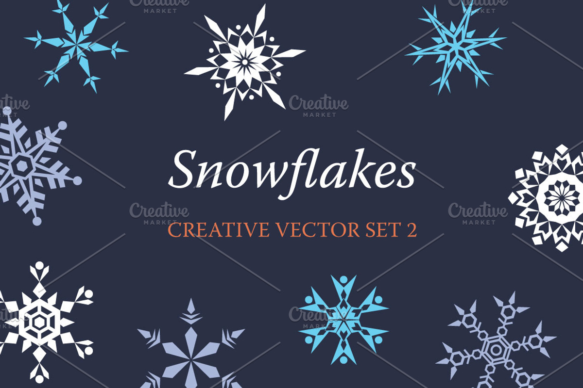 9 Creative Graphic Snowflakes, an Object Graphic by Sunny Design (Photo 1 of 4)