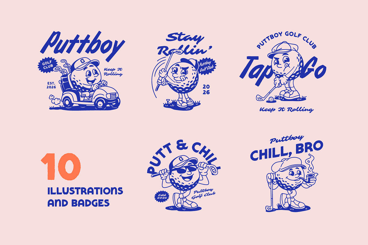 Golf Graphics Collection, a Sport Illustration by Skilline Supply Co. (Photo 4 of 11)