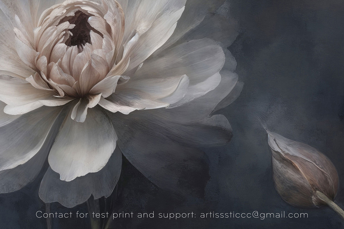 Dark Floral Seamless Wallpaper, a Wallpaper Graphic by by creative paper (Photo 3 of 4)