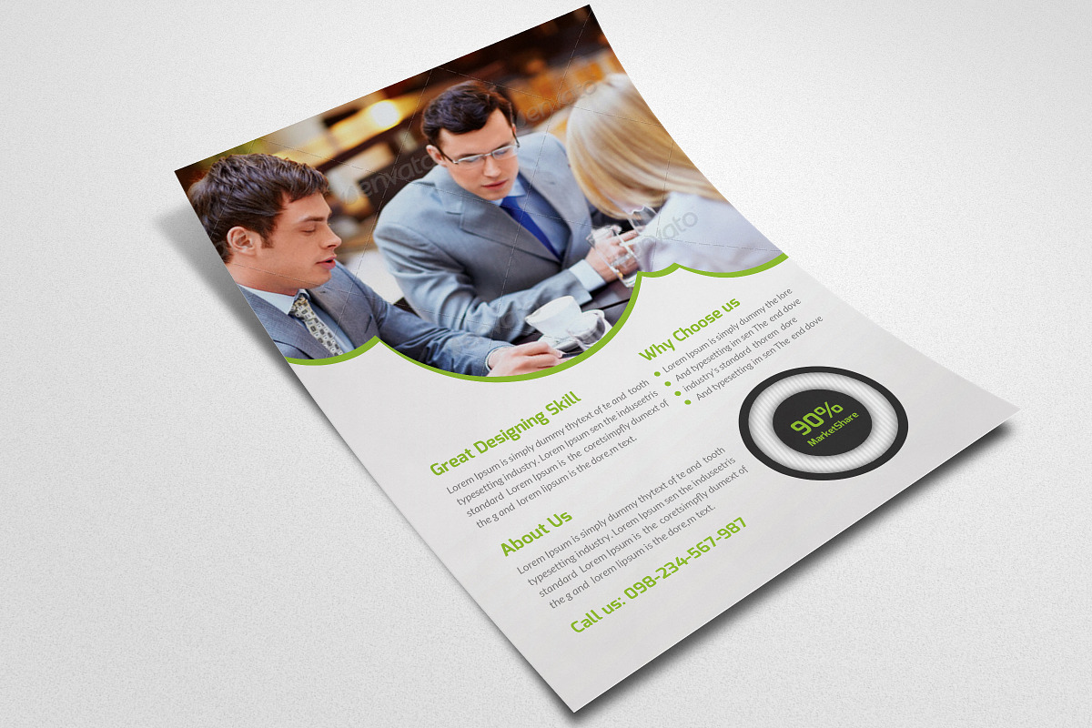 Business Flyer Template, a Flyer Template by Psd Templates (Photo 2 of 3)