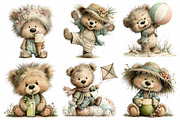 Funny Summer Teddy Bear Clipart, an Illustration by Daily.Designs (Thumbnail 7 of 8)