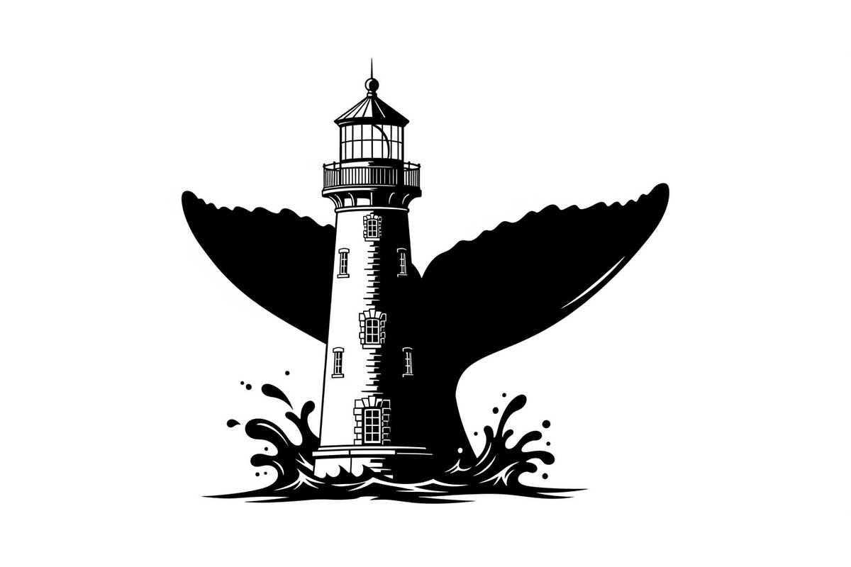 Whale Tail Lighthouse Bundle, an Object Illustration by yasushie (Photo 17 of 31)