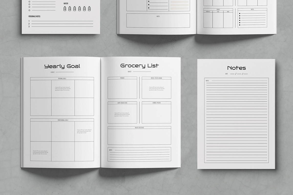 Printable Planner Bundle, a Stationery Template by MightyDesign (Photo 3 of 6)