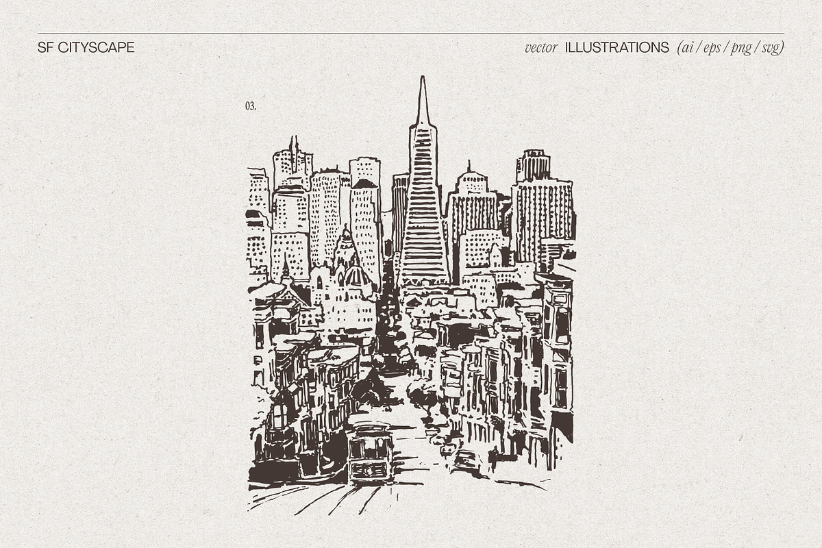 San Francisco Cityscape, a Work Illustration by TheMountBirdStudio (Photo 5 of 6)