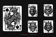 10 Bundle Dark Art Spade Cards King, an Illustration by Morspective (Thumbnail 5 of 7)