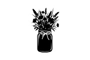 Wildflower Mason Jar SVG Bundle, an Illustration by Designs_River (Thumbnail 22 of 31)