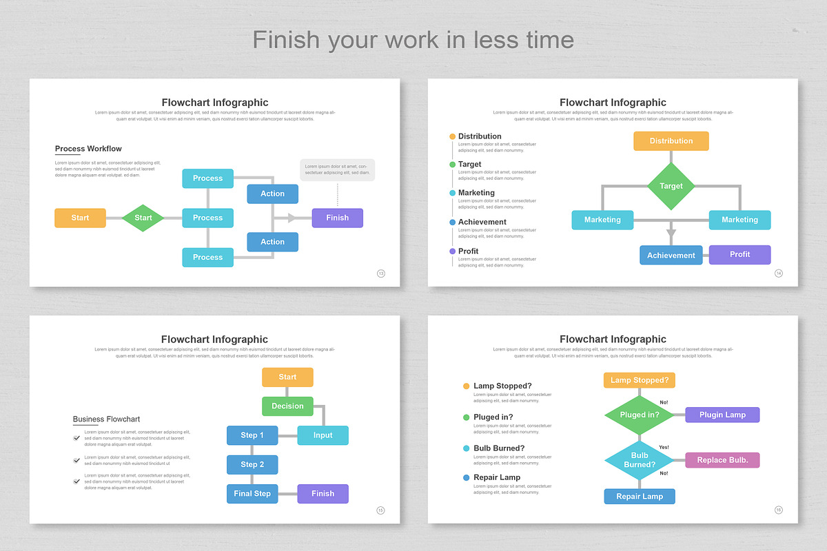 Flowchart Infographic Google Slide, a Templates & Theme by Mighty-Slide (Photo 5 of 8)