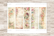 Vintage Letters Bookmarks, a Decorative Illustration by GlamArtZhanna (Thumbnail 3 of 3)
