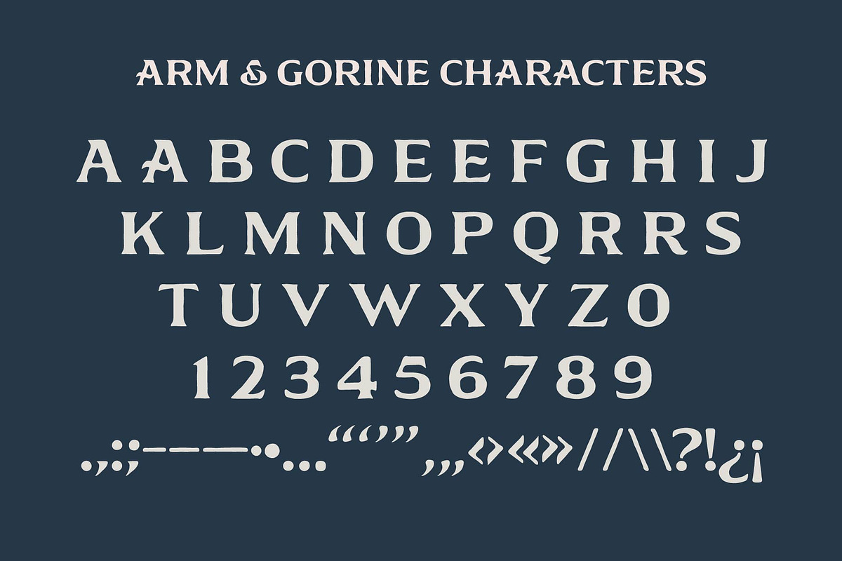 Arm & Gorine - Vintage Display Serif, a Serif Font by Illustraly Design (Photo 6 of 8)