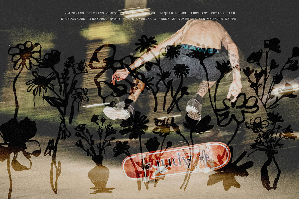 Bloom: 80 Ink Botanical Pack, a Decorative Illustration by Veyla (Photo 5 of 17)