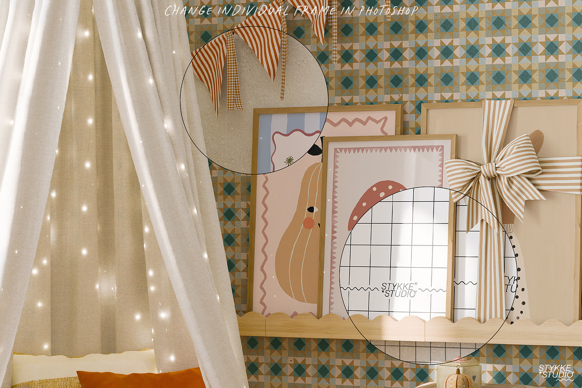 HYGGE PUMPKIN | frame mockup nursery, a Household Mockup by Stykke Studio (Photo 7 of 10)