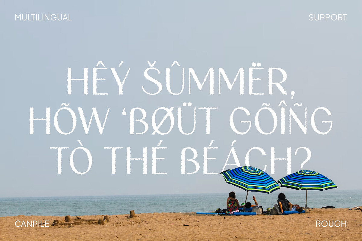 Canpile Rough, a Sans Serif Font by Craft Supply Co. (Photo 5 of 8)