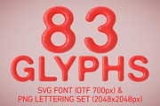 Strawberry Bitmap Font & PNGs, a Sans Serif Font by Creative Graphics (Thumbnail 5 of 6)