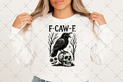F-Caw-F PNG, Funny Raven Design, an Illustration by Craft Nest (Thumbnail 3 of 5)