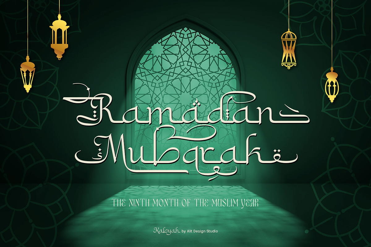 Kabyah Ramadhan Typeface, a Script Font by alit design (Photo 15 of 18)