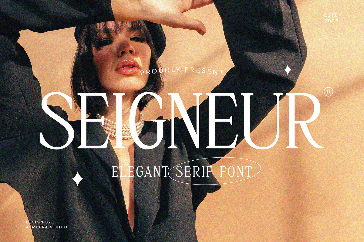 Seigneur - Elegant Serif Font, a Serif Font by Almeera Std (Photo 1 of 7)