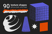 90 Vector Texture Shapes, a Background Graphic by softulka (Thumbnail 1 of 16)