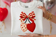 Faux Crochet Valentines Cherry Png, an Illustration by OK Design (Thumbnail 4 of 6)