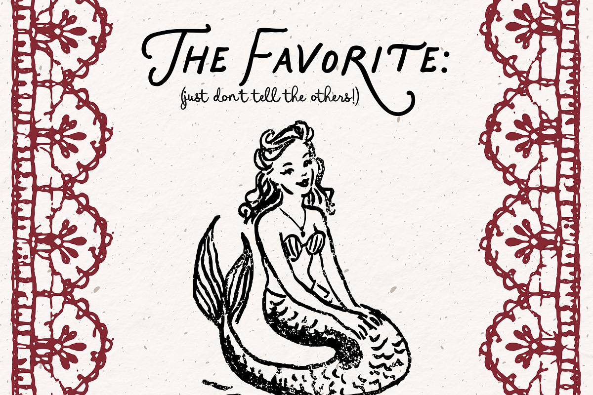 Mermaid Clipart, Ocean Doodles, a Person Illustration by The October Creative (Photo 5 of 6)