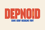 Depnoid Headline Font, a Sans Serif Font by 24Design Studios (Thumbnail 1 of 10)