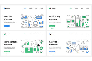 Success marketing strategy, startup, a Finance Illustration by Lemberg Vector