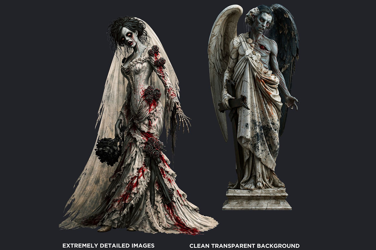 71 Halloween Horror Cliparts, a Seasonal Illustration by ThatsDesignArt (Photo 3 of 15)