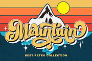 Malistia - Retro Font & Extrude., a Script Font by IM Studio (Thumbnail 5 of 7)