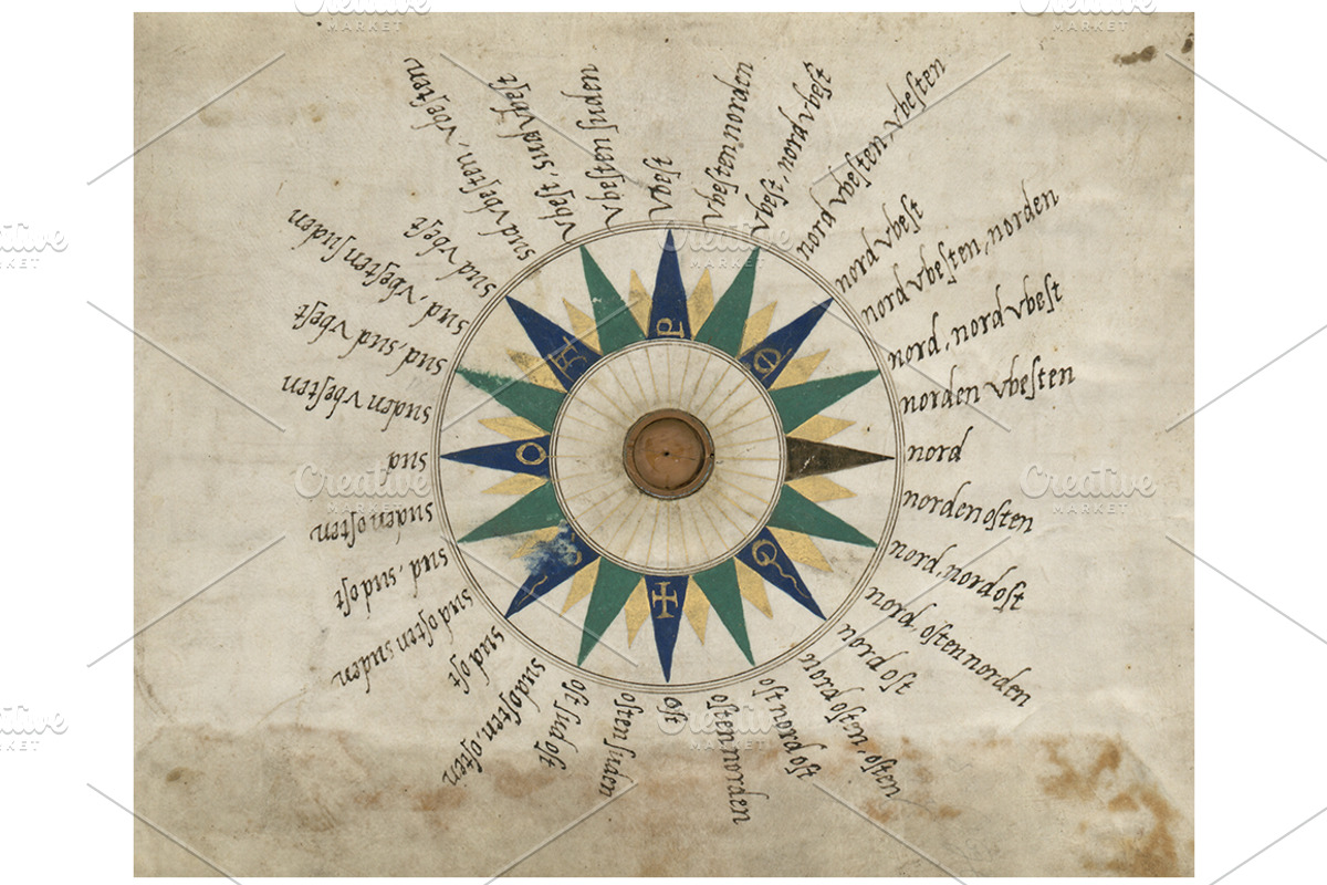 Antique Nautical Charts, a Texture Graphic by Blue Line Design (Photo 16 of 21)