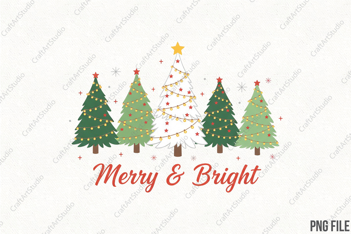 Yarn Crochet Faux Merry and Bright, an Illustration by CraftArtStudio (Photo 1 of 4)