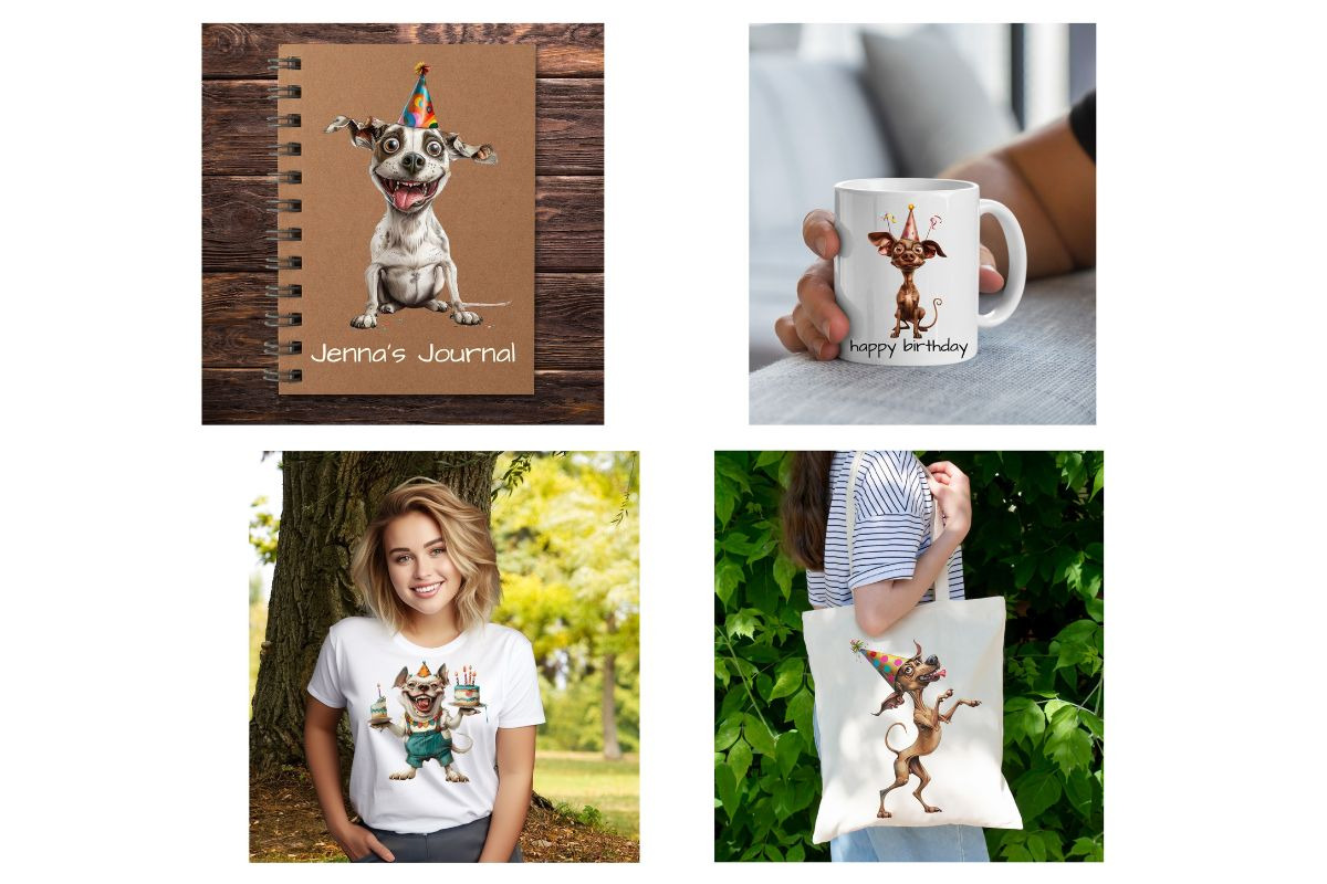 142 Whimsical Quirky Dog Clipart, an Animal Illustration by Art Paradise Studios (Photo 10 of 10)