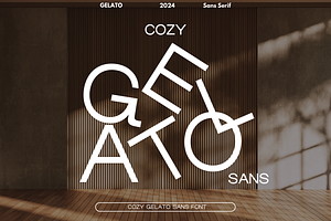 Cozy Gelato Sans | Geometric Sans