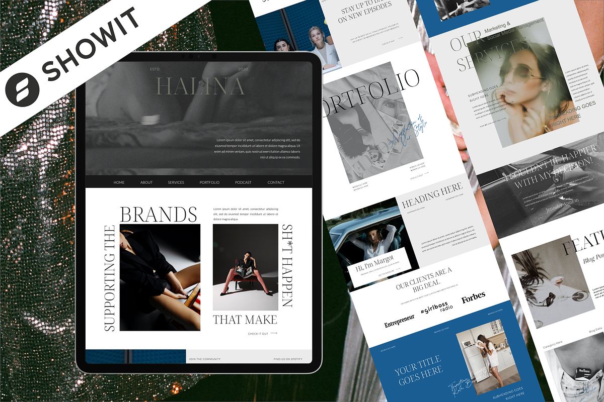 Showit Website Template | Halina