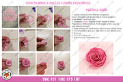 3D Rolled Paper Flowers SVG, a Graphic by Digital_Craftyfox (Thumbnail 5 of 11)