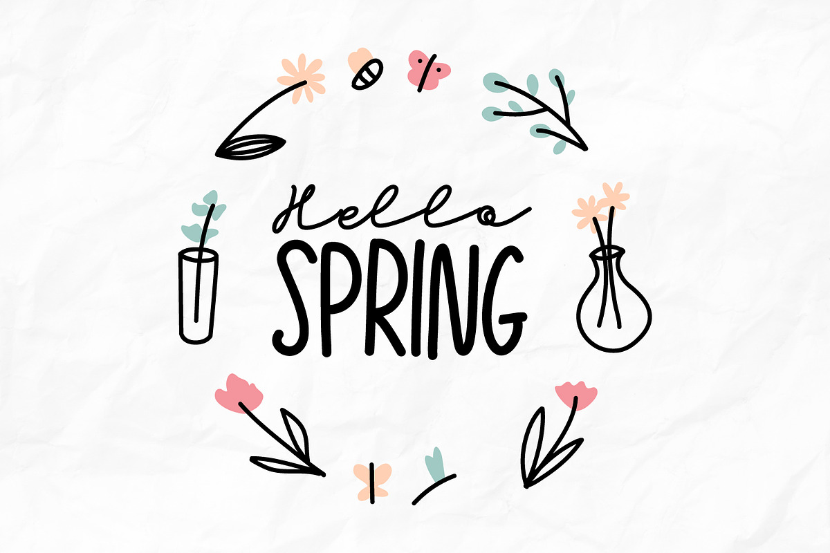 Growing Garden Blooming Font Trio, a Script Font by Helotype (Photo 4 of 8)