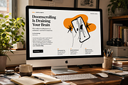 Doomscrolling Concept Illustration, a Technology Illustration by Ilustaria (Thumbnail 3 of 3)