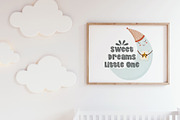Moon and Stars Boho Nursery Clipart, an Illustration by Bridgett Stahlman Design (Thumbnail 9 of 12)