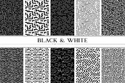 Black And White Pattern Bundles, a Pattern Graphic by Vibrand Studio (Thumbnail 9 of 11)
